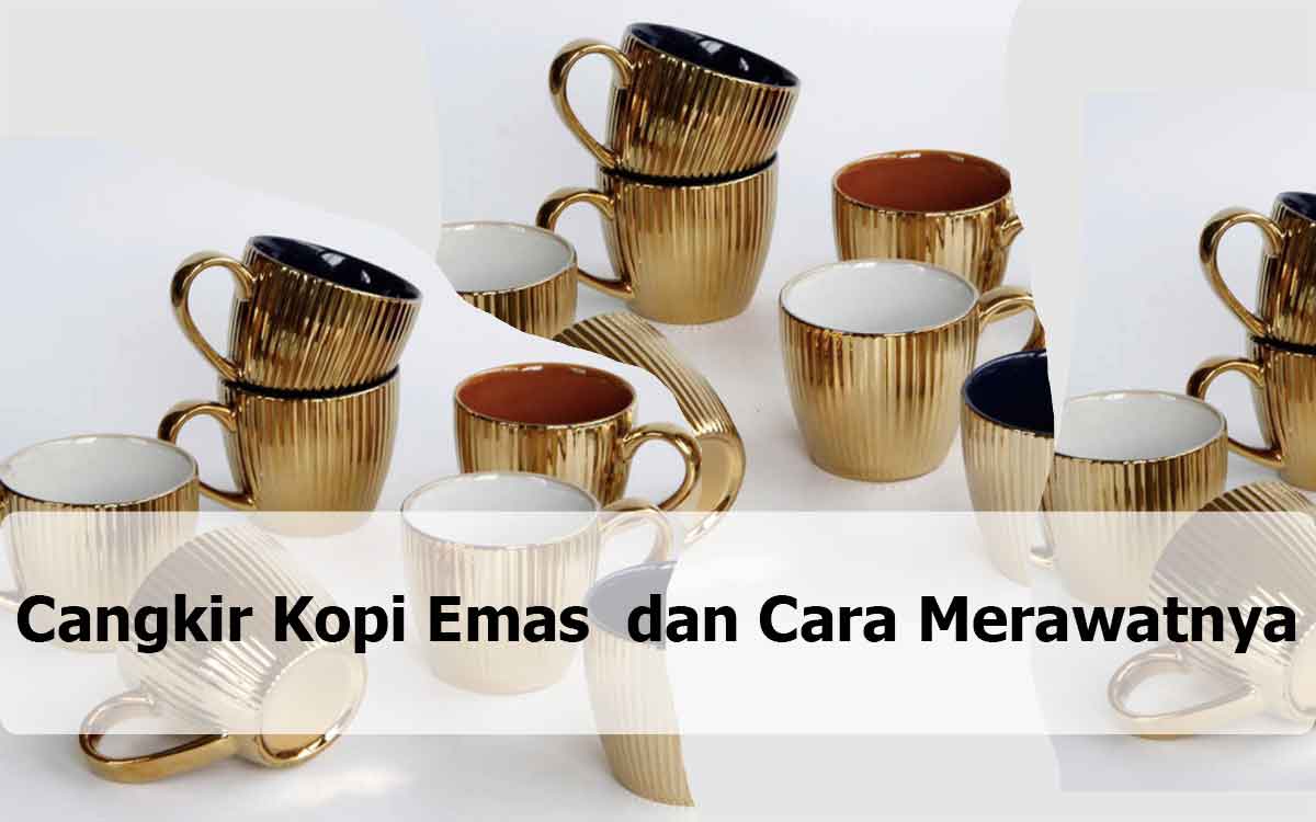cangkir kopi emas