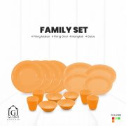 set makan keluarga orange