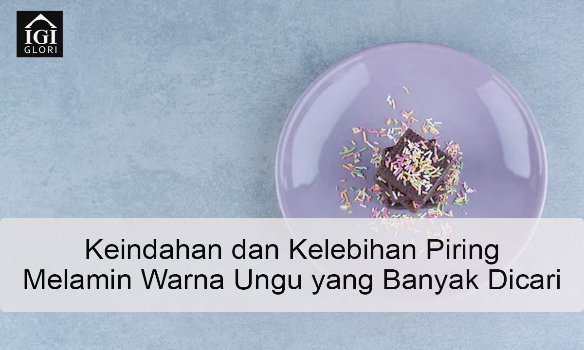 Piring Melamin Warna Ungu