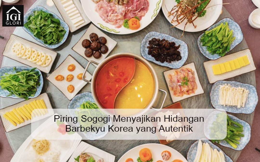 Piring Sogogi Menyajikan Hidangan Barbekyu Korea yang Autentik