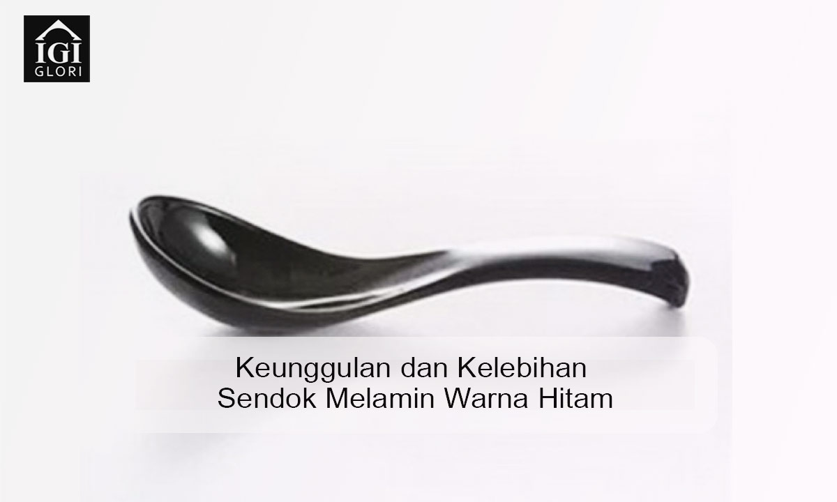 sendok melamin warna hitam
