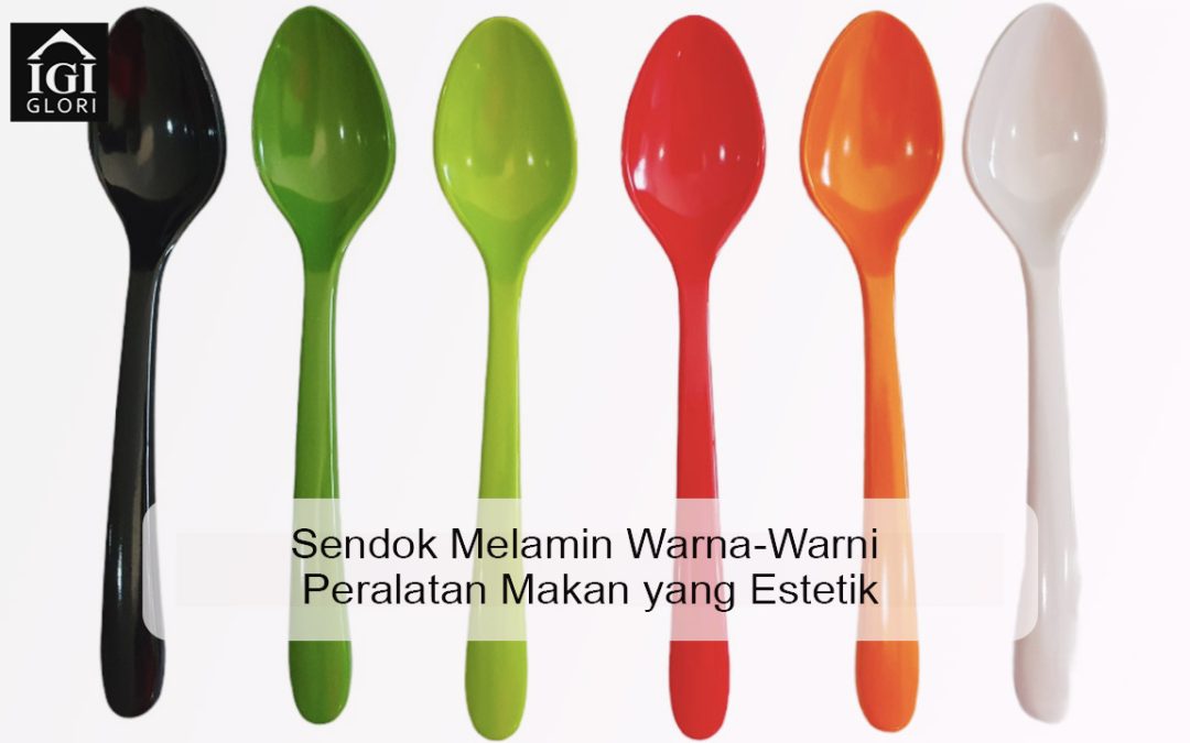 Sendok Melamin Warna-Warni Peralatan Makan yang Estetik