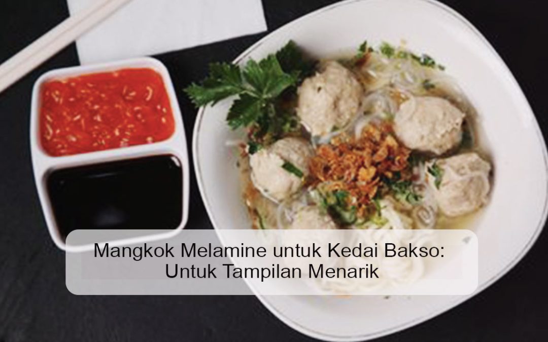 Mangkok Melamine untuk Kedai Bakso: Untuk Tampilan Menarik