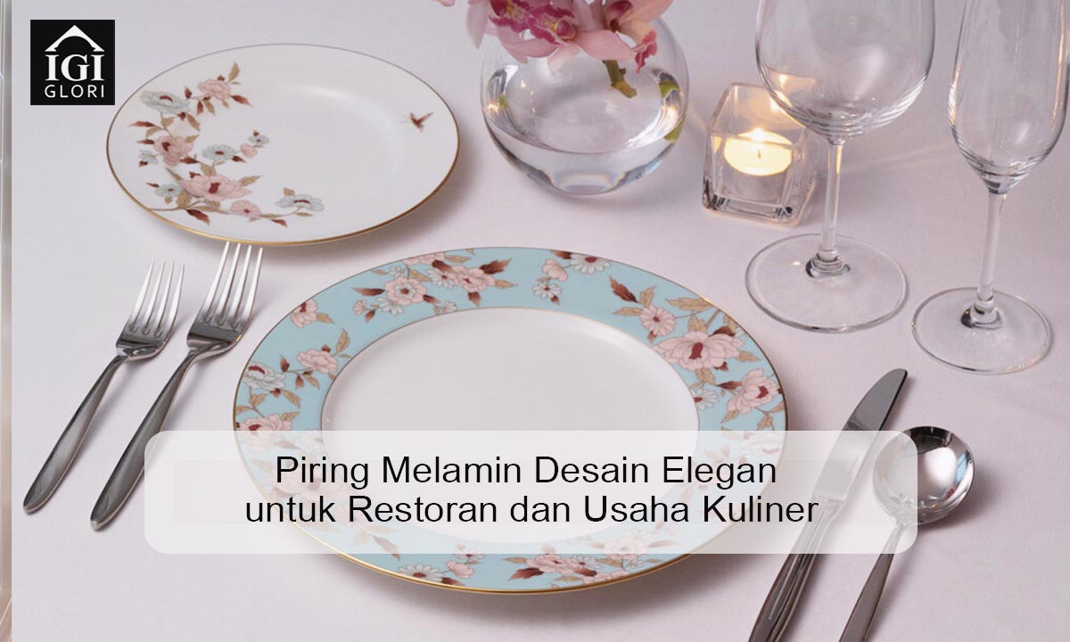 piring melamin desain elegan untuk restoran