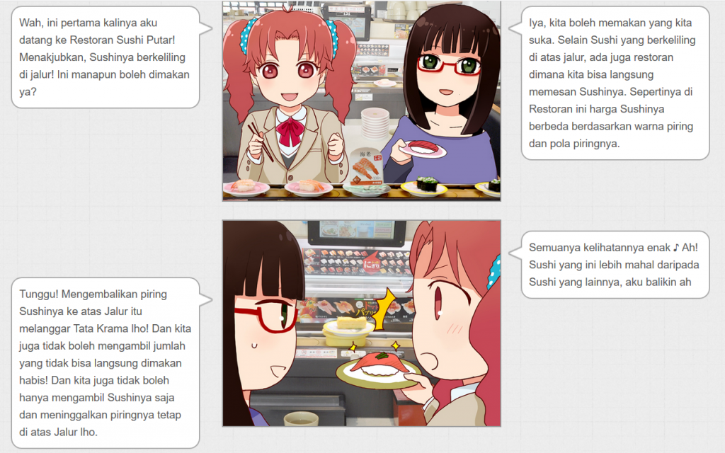Menikmati Sushi Putar
