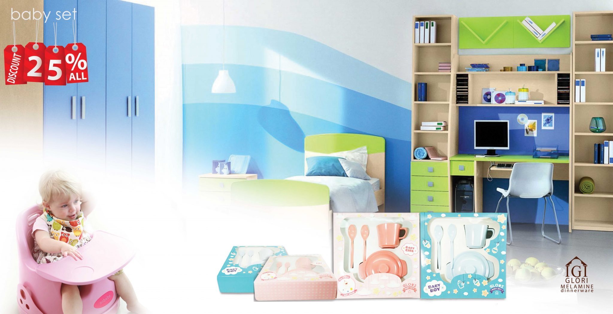 Promo Baby Set Diskon 25% Glori Melamine Promo Baby Set Diskon 25% Glori Melamine